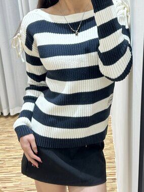 💎Dior Black and White Striped KnitSweater💎